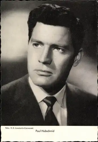 Ak Schauspieler Paul Hubschmid, Portrait