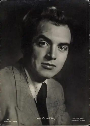 Ak Schauspieler Will Quadflieg, Portrait