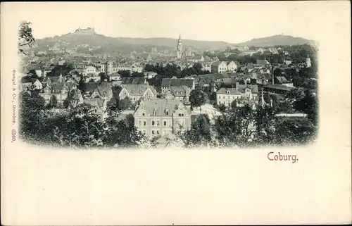 Ak Coburg in Oberfranken, Blick auf Stadt und Veste