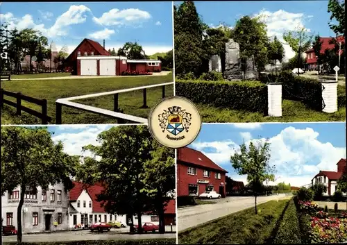 Ak Neuenkirchen bei Bassum Kreis Diepholz, Ortsansichten, Kriegerdenkmal