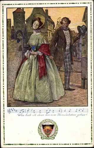 Lied Ak Deutscher Schulverein 40, Was hab ich denn meinem Feinsliebchen getan, Dt. Schulverein 40