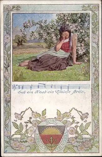 Lied Ak Sah ein Knab ein Röslein stehn, Deutscher Schulverein