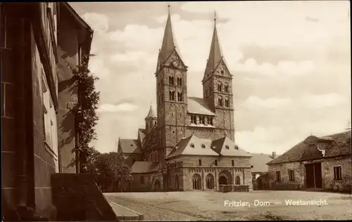 Ak Fritzlar in Hessen, Dom, Westansicht