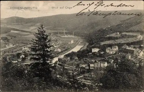 Ak Hohenlimburg Hagen in Westfalen, Blick auf Oege