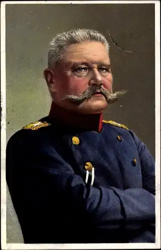 Ak Generalfeldmarschall Paul von Hindenburg, Portrait in Uniform