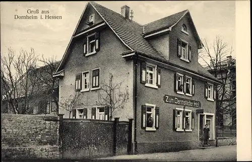 Ak Dornheim Groß Gerau Hessen, Restauration Zum Darmstädter Hof