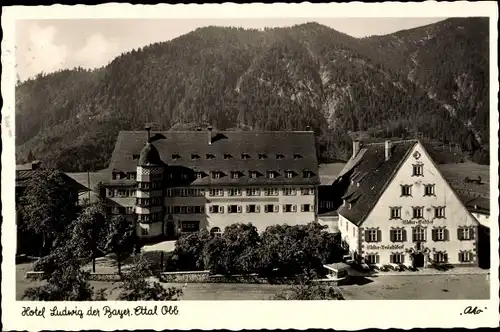 Ak Ettal Oberbayern, Hotel Ludwig der Bayer