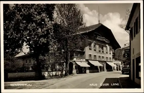 Ak Oberammergau in Oberbayern, Haus Guido Lang