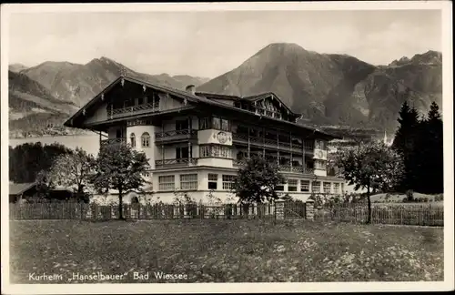 Ak Bad Wiessee in Oberbayern, Kurheim Hanselbauer