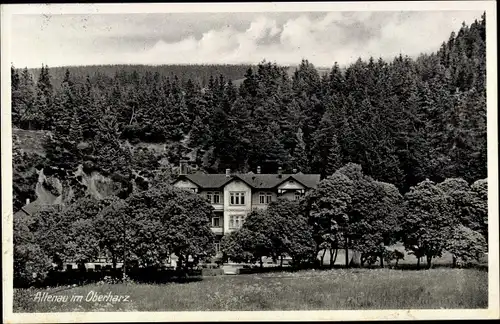 Ak Altenau Clausthal Zellerfeld im Oberharz, Panorama, Kurheim