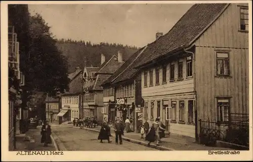 Ak Altenau Clausthal Zellerfeld im Oberharz, Breitestraße