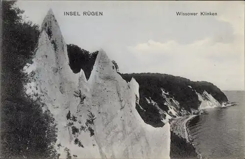 Ak Insel Rügen, Wissower Klinken