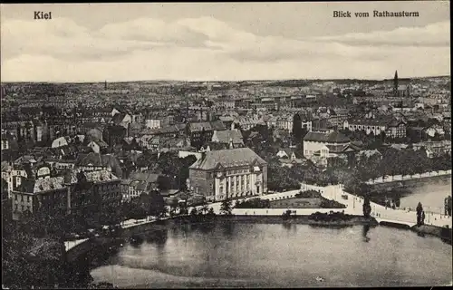 Ak Hansestadt Kiel, Panorama, Vogelschau