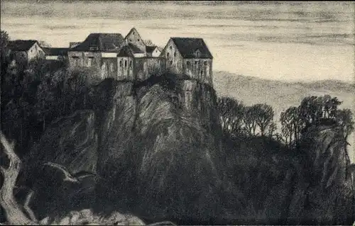 Künstler Ak Beuron Württemberg, Wildenstein v. Osten