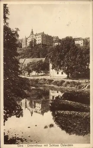 Ak Gera in Thüringen, Untermhaus, Schloss Osterstein