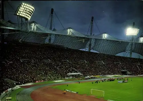 Ak München Bayern, Olympiastadion, Nachtaufnahme