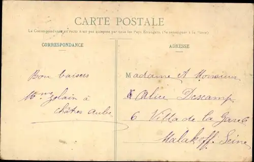 Ak Villeneuve l'Archevêque Yonne, Vue generale