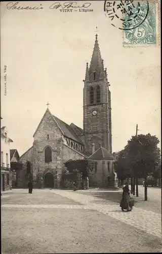 Ak Vitry Val de Marne, L'Eglise