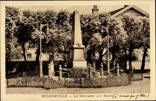 Ak Bulgnéville Lothringen Vosges, Le Monument aux Morts