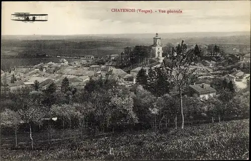 Ak Châtenois Vosges, Vue generale, Doppeldecker