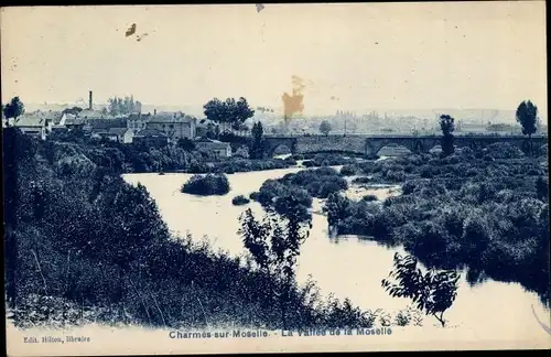 Ak Charmes sur Moselle Vosges, La Vallée de la Moselle