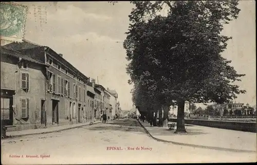 Ak Épinal Lothringen Vosges, Rue de Nancy