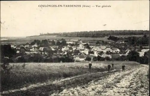 Ak Coulonges en Tardenois Aisne, Vue generale