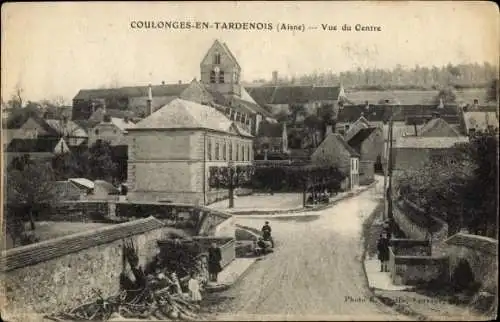 Ak Coulonges en Tardenois Aisne, Vue du Centre