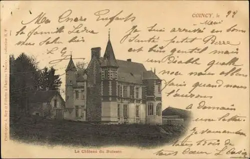 Ak Coincy Aisne, Le Chateau du Buisson
