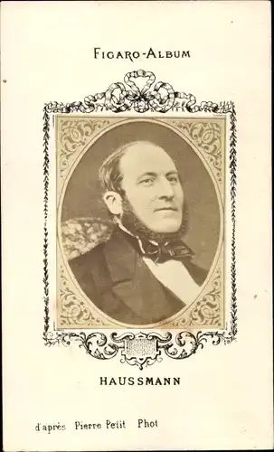 CdV Haussmann, Portrait, Figaro-Album