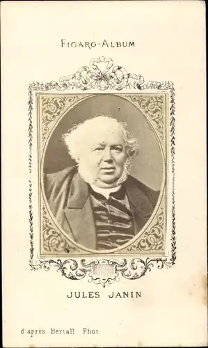 CdV Jules Janin, Portrait, Figaro-Album