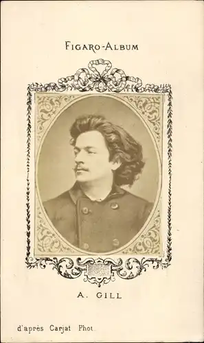 CdV A. Gill, Portrait, Figaro-Album