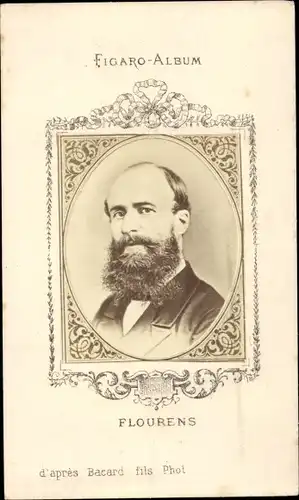 CdV Flourens, Portrait, Figaro-Album