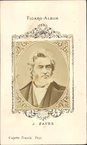 CdV J. Favre, Portrait, Figaro-Album