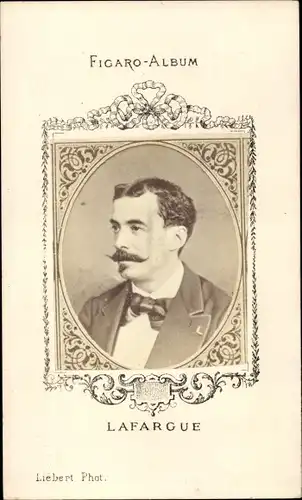CdV Lafargue, Portrait, Figaro-Album