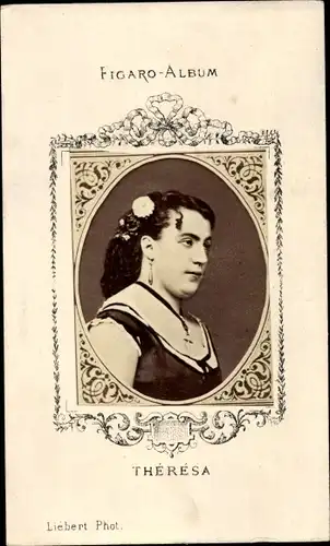 CdV Theresa, Portrait, Figaro-Album