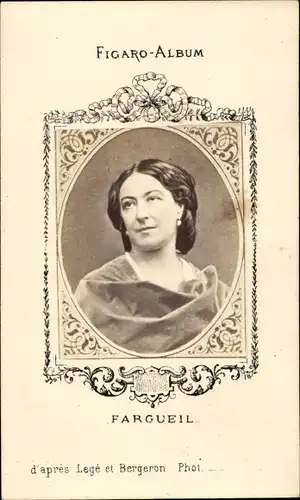 CdV Fargueil, Portrait, Figaro-Album