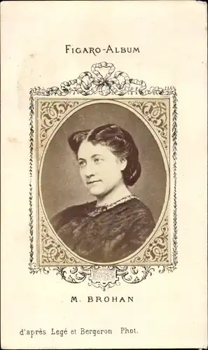 CdV M. Brohan, Portrait, Figaro-Album