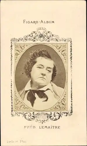 CdV Fred Lemaitre, Portrait, Figaro-Album