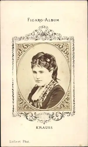 CdV Krauss, Portrait, Figaro-Album