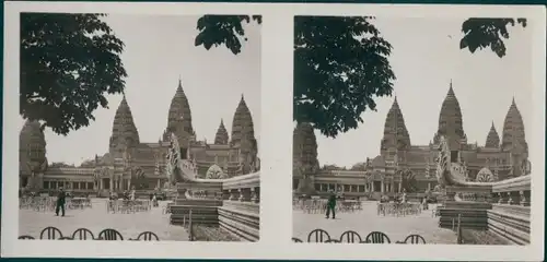 Stereo Foto Temple d'Angkor-Vat, Exposition Coloniale Paris 1931
