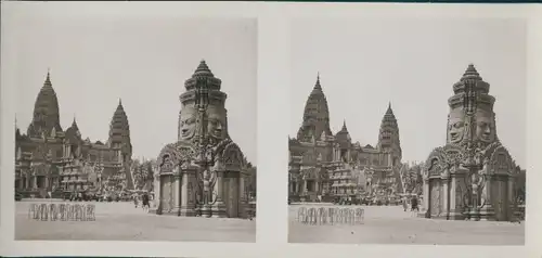Stereo Foto Temple d'Angkor-Vat, Exposition Coloniale Paris 1931