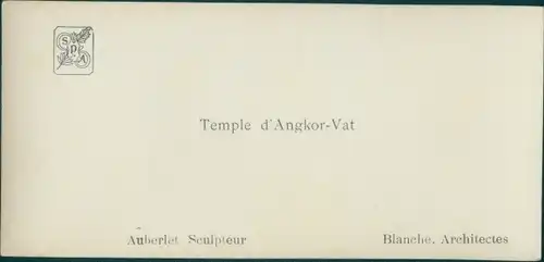 Stereo Foto Temple d'Angkor-Vat, Exposition Coloniale Paris 1931