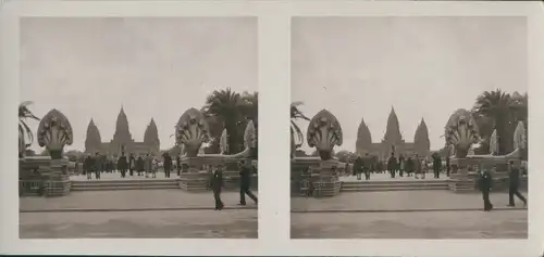 Stereo Foto Temple d'Angkor-Vat, Exposition Coloniale Paris 1931