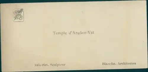 Stereo Foto Temple d'Angkor-Vat, Exposition Coloniale Paris 1931