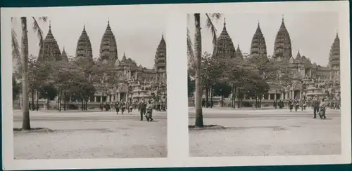 Stereo Foto Temple d'Angkor-Vat, Exposition Coloniale Paris 1931