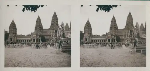 Stereo Foto Temple d'Angkor-Vat, Exposition Coloniale Paris 1931