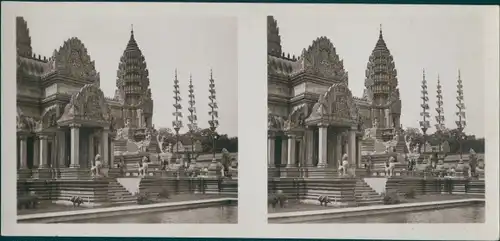 Stereo Foto Temple d'Angkor-Vat, Exposition Coloniale Paris 1931