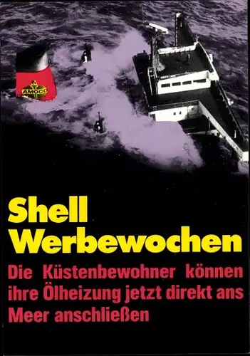 Künstler Ak Staeck, Klaus, Shell-Werbewochen, Ölpest, Satire