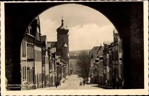 Ak Marienberg im Erzgebirge Sachsen, Zschopauer Tor